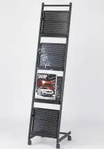 Abaj Metal Black Magazine Stand