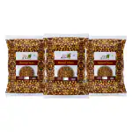 90's MILL Plant-Based Protein Snack Roasted Bhuna chana Bengal Gram Chickpeas | High Fiber and Low Fat | Rich in Vitamins and Minerals | Lower Cholesterol | No Artificial Colors-900g*3Pack