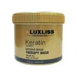 Luxliss Keratin Therapy Mask Cream Argan Oil Infused Moisturizing Unisex 400 ml