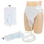 HANNEA Wearable Urinal For Men, Protable Male Urine Collection Bag, Reusable Silicone Urine Bag, External Catheter For Men, Elderly Urinal, Male