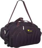FEDRA Purple Polyester Strolley Duffel Bag - 60 L
