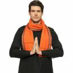 Desttronne Men Embroidered Cotton Silk Scarf