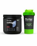 Plantigo Collagen Booster Supplement, Mixed Berry Flavour, 300g + Shaker, 600ml