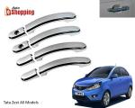Auto E-Shopping Car Chrome Handle Cover for Tata Zest All Model Set of 4 Pieces