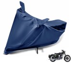 Auto Hub Waterproof Bike Cover Compatible with Royal Enfield Battle Green -(Fabric:-Polyester, Color:-Navy )