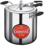 Carnival Silver And Black Aluminium Pressure Cooker - 20 L