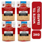 HawaMahal Brand Natural White Sesame Seeds | Premium | Safed Til