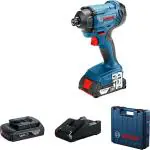 Bosch GDR 180-LI Professional Cordless Impact Driver, M14,160 Nm, 2800 rpm, 1/4'', 1 kg + 2 X GBA 18V 2.0Ah Battery, Quick Charger, Carrying Case