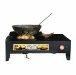 Steel Saheli Shegadi - Wood & Coal Stove | Lakud Kolsa Shegadi - Cooking Stove Indoor / Outdoor And Multiuse Stove (Black)