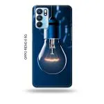 Tweakymod Printed Blub Back Cover For Oppo Reno 6 5G