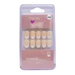 Trendy Look 24Pcs Press on nails Fake Pure Color Tip Sticker with Glue - F-09