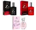 1 RAMSONS BLACK ZX PERFUME (30ML) +1 RAMSONS RED ZX PERFUME (30ML) + 1 RAMSONS U R LOVELY PERFUME (30ML)