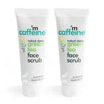 mCaffeine Naked Detox Green Tea Face Scrub (Pack of 2)