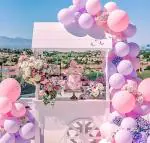 Specialyou.in Pastel Pink and Purple Theme Balloon Decoration Items Combo Kit for Girls and Women, Birthday, Baby Shower, Wedding, Bride To Be, Anniversary, Princess Theme Decorative Kit- Set of 100pcs