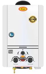 Surya Instant Gas Geyser with Heavy Copper Tank in 6 litres Instant/min White