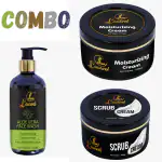 Laurvel Scrub Cream 100gm+ Aloevera Face Wash 250ml+ Moisturizing Cream 100gm