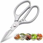 ULTRAZON Multi Purpose Made In Japan Kitchen Scissors, food scissors,Premium Stainless Steel Solid Kitchen Shears for Meat, Seafood, Chicken, Vegetables, Herbs, BBQ, Bottle Opener (Medium)