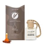 Aromahpure Premium Car Perfume Hanging Pod |10 ML |Oudh Fragrance Car Air Freshener |Natural Essential Fragrance Oils in Glass Bottle with Wooden Diffuser Lid |Long Lasting upto 60 days
