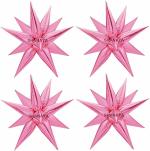 SHANAYA Starburst Cone Star Mylar Balloon Kit - 55.88 x 55.88 x 55.88 cm