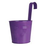 Trustbasket Purple Plain Round Railing Planters, Pots (1)