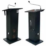 ADRTECH - Audio Podium, Electronic Lectern with in-Built Speaker, Amplifire & Mic System