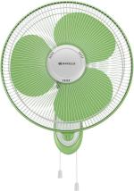 HAVELLS Gatik Neo 400 mm 3 Blade Wall Fan    (White Green, Pack of 1)