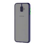 Empire Accessories Samsung J6 Plus Blue Polycarbonate Smoked Matte Back 360 Degree Protection Protective Hard Case
