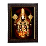 Hawai Lord Balaji Wall Hanging Designer Photo Frame for Home Office Business Place 36x26cm SFDI243BLKFRM
