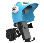 Tech Gear Rain Proctor Motorcycle Phone Holder Helmets-Shaped Sun Visor Waterproof, Phone Mount, Holder for Bicycle, Handlebar, Compatible with Cell Phones