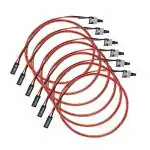 AdzMozi PC Power Switch Cable Button ATX Desktop Computer Case Motherboard On Off Reset Switch Line Re Starting Power SW Wire 2 Pin - Pack of 6