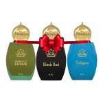 Noorson Mukhallat Rashid, Black Oud & Sufiyan Attar Unisex Long Lasting Attar - 12 ML - Pack of 3