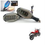 Kozdiko Multicolor U Shape Dual Color LED DRL Running Lamp For Ducati Mpnster 821 (Pack of 4)