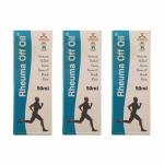 VIRGO UAP Pharma Rheuma Off Ayurvedic Instant Pain Relief Massage Oil with Natural Clove, Cinnamon & Mahanarayan Oils | Quick Relief Oil for Joint, Back, Knee, Shoulder, Sciatica & Muscle Pain | Made With Natural Herbs 50_ml each (Pack of 3