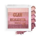 Colors Queen Glam Highlighter for Face Makeup | Highly Pigmented Powder Highlighter Makeup | Multi Color Face Highlighter Palette - Shade- 8, 12g