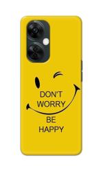 Tweakymod Printed Don’t worry be happy -Wink Back Cover for ONEPLUS NORD CE 3 LITE