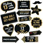 Festiko Birthday PhotoBooth Props For Birthday Photoshoot And Decoration (13Th Birthday)