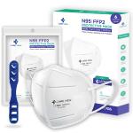 Careview Model No. CV1221 Unisex Ear Loop Style N-95 Protective 6 Layered Filtration Face Mask with 2 Melt Blown Layers, DRDO, ISI Approved (White) -Pack of 6