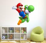 Lanstick Vinyl Multicolor Mario Image Self Adhesive Wall Sticker 30 inch