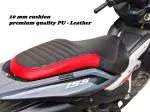 autoleopard Aerox 155 Bike ParallelSeat Cover,aerox Seat Cover, Aerox Seat Cover,aerox Bike Seat Cover,pu Leather,water Proof,double Nylon Stitch (Red,Black) ..