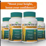 Growth Up : Ayurvedic Height Increase Medicine For Height Growth & Bone Density | Height Enhancer Supplement For Looking Taller | 100% Natural | Pack Of 4