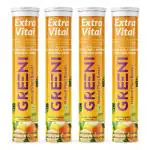 Greeni Extra Vital Helps In Power Booster|Peak Vitality|Aspire to Performance|Extra Energy (Pack of 4, 60 Tablets)