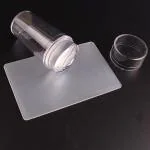 MAPPERZ Nail Art Stamper, Clear Silicone Stamping Jelly with Scraper, Transparent-Pack Of 1