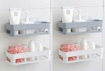PINSU Bathroom accessories Bathroom Kitchen Office Organizer Rack Holder Wall Shelf Plastic Wall Shelf (Number of Shelves - 4, Multicolor)