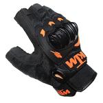 AKSMIT Half Finger KTM Motorcycle Riding/Racing/Driving Gloves 