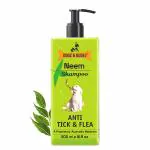 Dogz & Dudez Natural Neem Shampoo Anti Tick & Flea and Lice, 500ml | For all Dogs & Cats