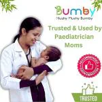 Bumby Hushy Mushy Bumby Premium Organic Bamboo Diapers | Hypoallergenic, Rash Free, Super Dry, Quick Absorb, Ultra Soft for Sensitive Skin Organic Diapers | Premium Eco-Friendly Bamboo diapers (S, 32)