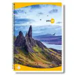Navneet Youva| Spiral Notebook| Spiral Long Notebook with safety lock| A4 Size 21 cm x 29.7 cm| Unruled| 400 Pages| Pack of 2