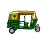 Folktales Plastic Mini Auto Rickshaw 3 Y and Above