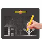 Zyamalox Little Toys Multicolor Plastic Magnetic Drawing Board Educational Toy Sketch Pad with Magnetic Balls for Kids Above 3 Years
