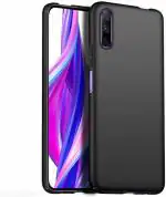 XOVO Back Cover for Honor 9x Pro (Black, Dual Protection, Silicon, Pack of 1)